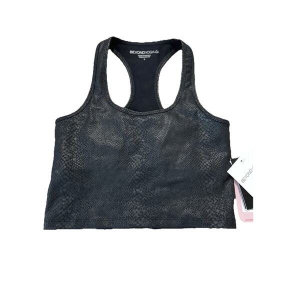 NWT Beyond Yoga First Class Crop Tank Snake Skin Small S - Picture 1 of 6